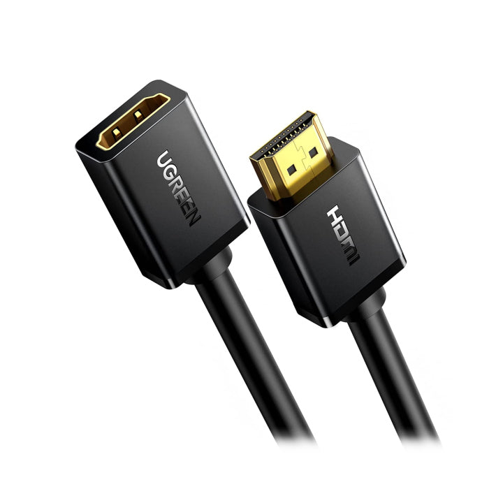 يوجرين – كابل HDMI ذكر إلى أنثى بطول 1 متر – أسود 