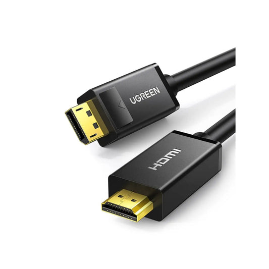 UGreen DisplayPort Male to HDMI Male Cable 3m- Black