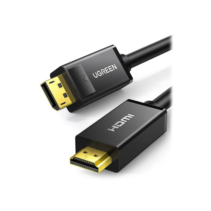 كابل UGreen Displayport Male إلى HDMI Male بطول 1 متر - أسود 