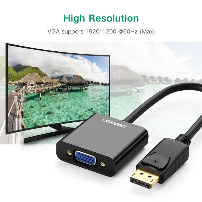 UGreen DisplayPort to VGA Converter 1080@60Hz - Black