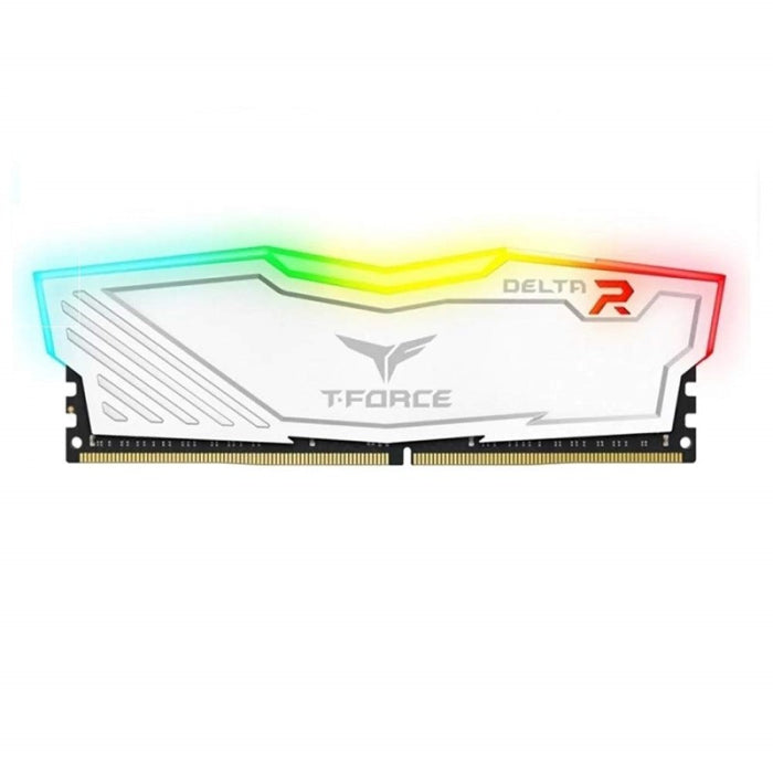 ذاكرة سطح المكتب TeamGroup T-Force DELTA RGB 8GB DDR4 3200MHz CL16 - أبيض 