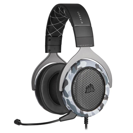 Corsair HS60 Stereo USB Gaming Headset with Haptic Bass with Noise Cancellation For PC - Arctic Camo