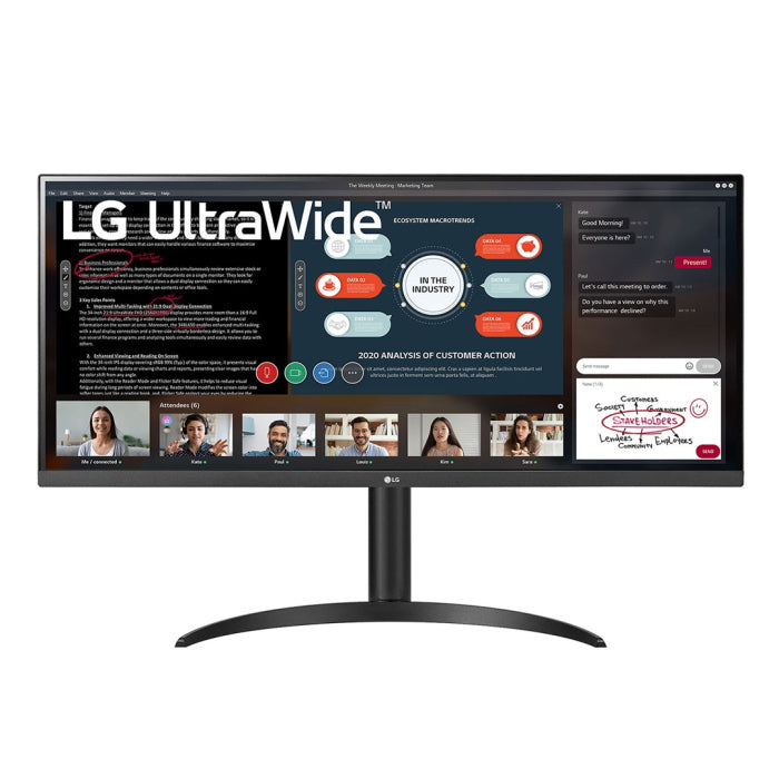 LG 34WP550-B شاشة 34 بوصة فائقة الدقة FHD IPS 75 هرتز 5 مللي ثانية AMD شاشة مزامنة مجانية 