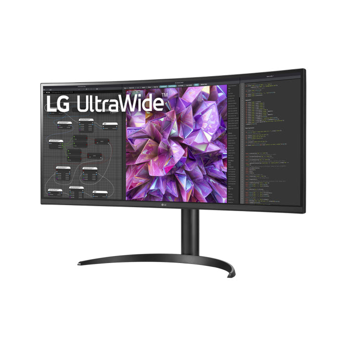 LG 34'' 34WQ75C-B QHD 2K IPS 60Hz 5ms UltraWide Curved Monitor With HDR10 USB Type-C RJ45