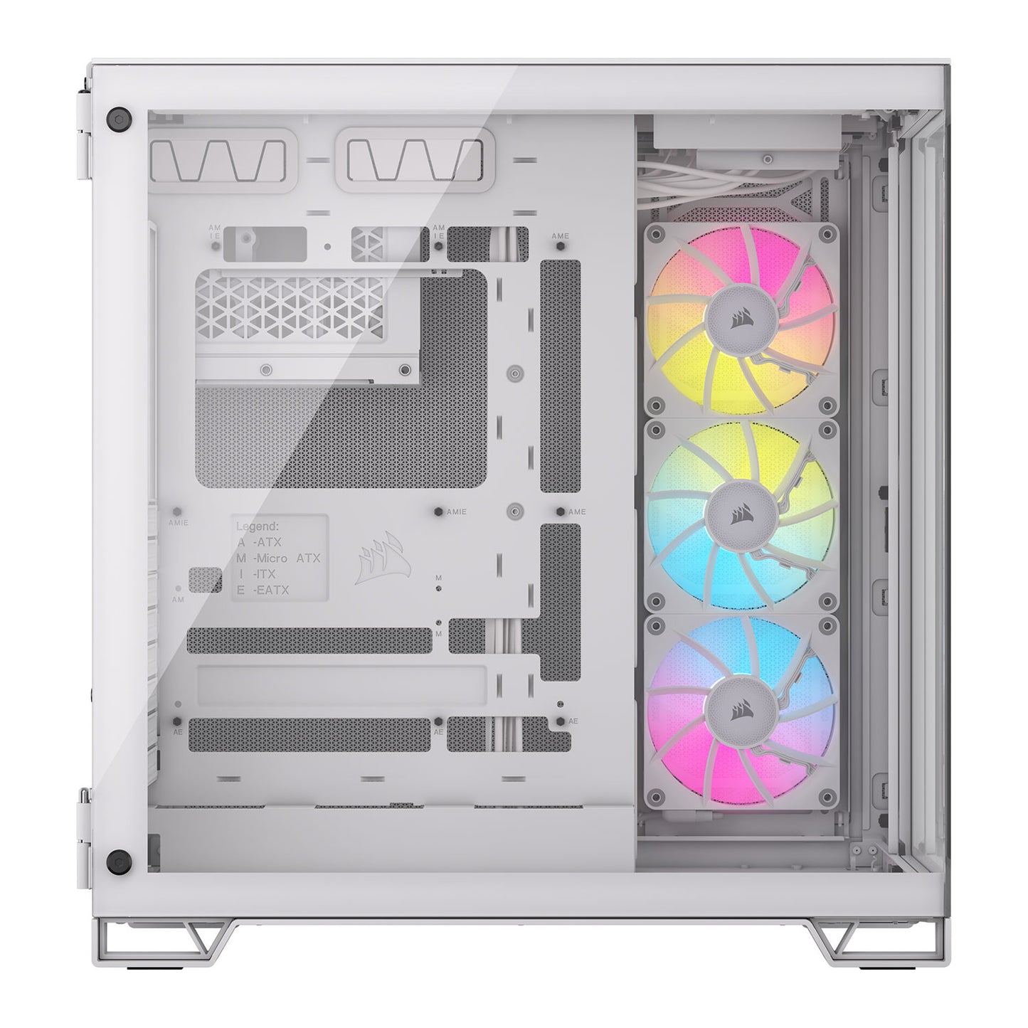 CORSAIR ICUE LINK 6500X RGB Mid Tower Case - White