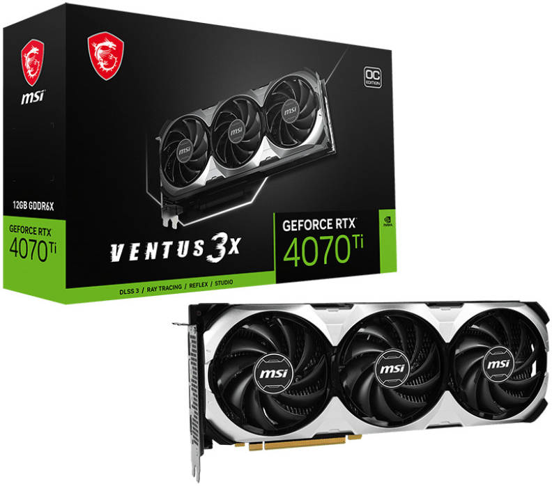 MSI GeForce RTX™ 4070 Ti VENTUS 3X 12G OC