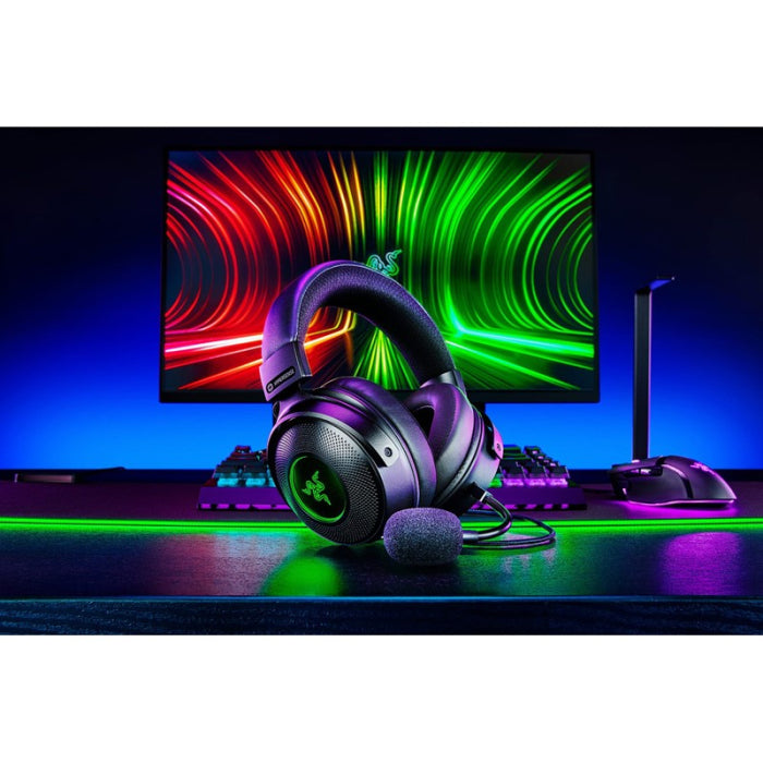 Razer Kraken V3 HyperSense Wired USB Gaming Headset Haptic Technology - Black