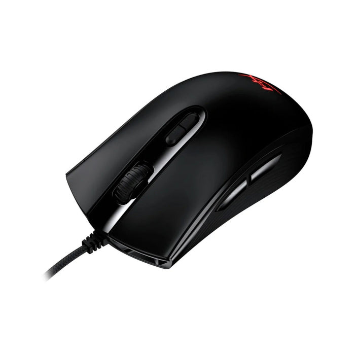 ماوس الألعاب HyperX Pulsefire Core RGB الذي يتم التحكم فيه بواسطة برنامج مع مستشعر بصري Pixart 3327 - أسود 