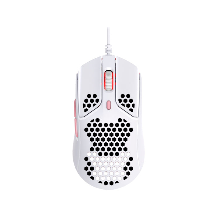 ماوس الألعاب HyperX Pulsefire Haste خفيف الوزن للغاية (59 جم) - أبيض 