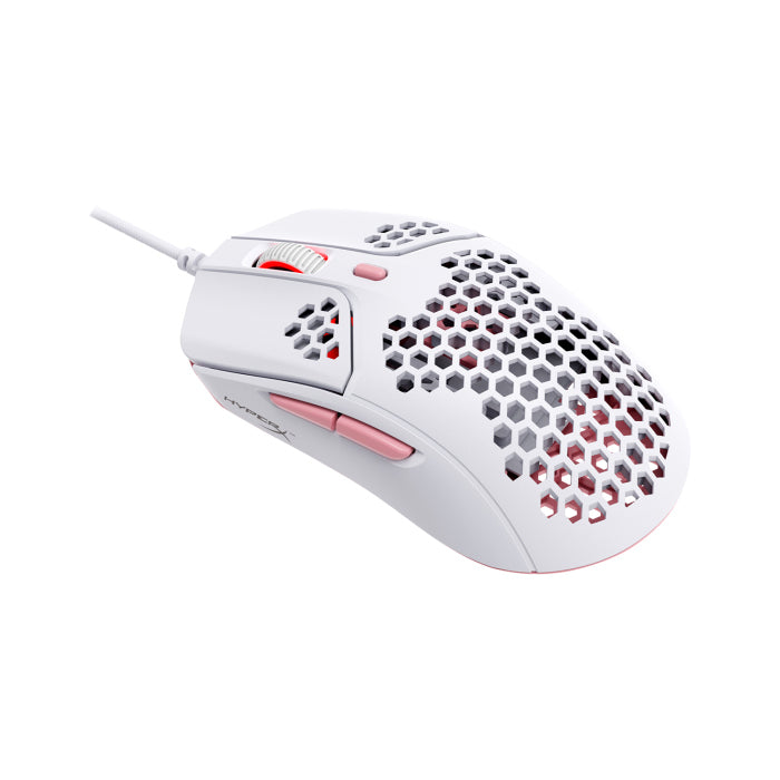 ماوس الألعاب HyperX Pulsefire Haste خفيف الوزن للغاية (59 جم) - أبيض 