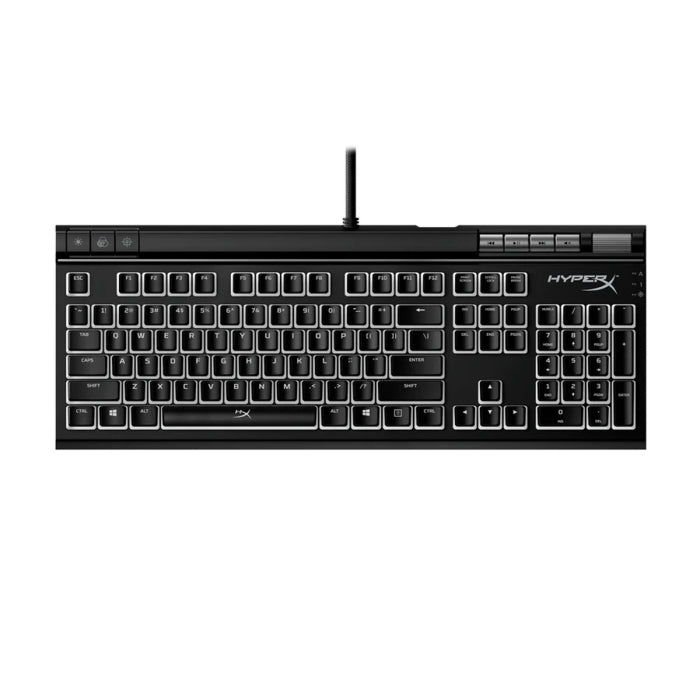 لوحة مفاتيح الألعاب الميكانيكية السلكية HyperX Alloy Elite 2 RGB Linear HX Red Switch HyperX Pudding Keycaps (ABS) للكمبيوتر الشخصي، PS5، PS4، Xbox Series X|S &amp; Xbox One 