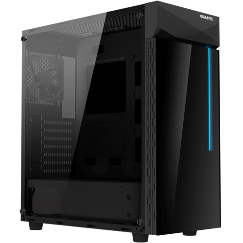 GIGABYTE C200 Glass Mid Tower Case - Black