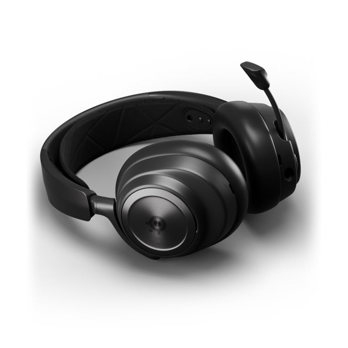 سماعة الألعاب اللاسلكية SteelSeries Arctis Nova Pro مع صوت مكاني 360 درجة وإلغاء الضوضاء النشط للكمبيوتر الشخصي وPS4/5 - أسود 