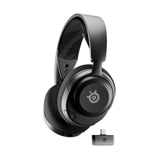 SteelSeries New Arctis Nova 4 منصة لاسلكية متعددة لأجهزة الكمبيوتر PS5/4 - أسود