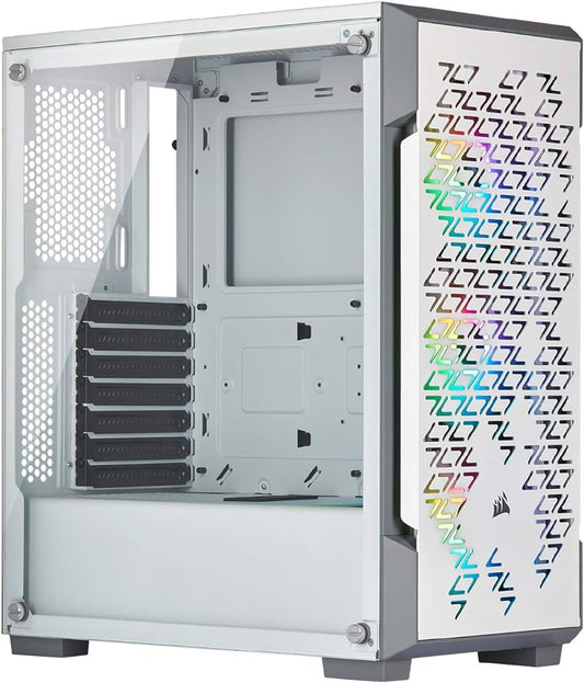 CORSAIR iCUE 220T RGB Mid Tower Case - White