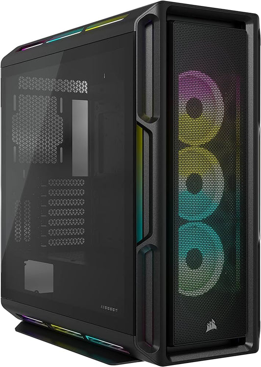 CORSAIR iCUE 5000T RGB Tempered Glass Mid Tower ATX Case - Black