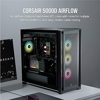 CORSAIR 5000D Airflow Mid Tower Case - Black