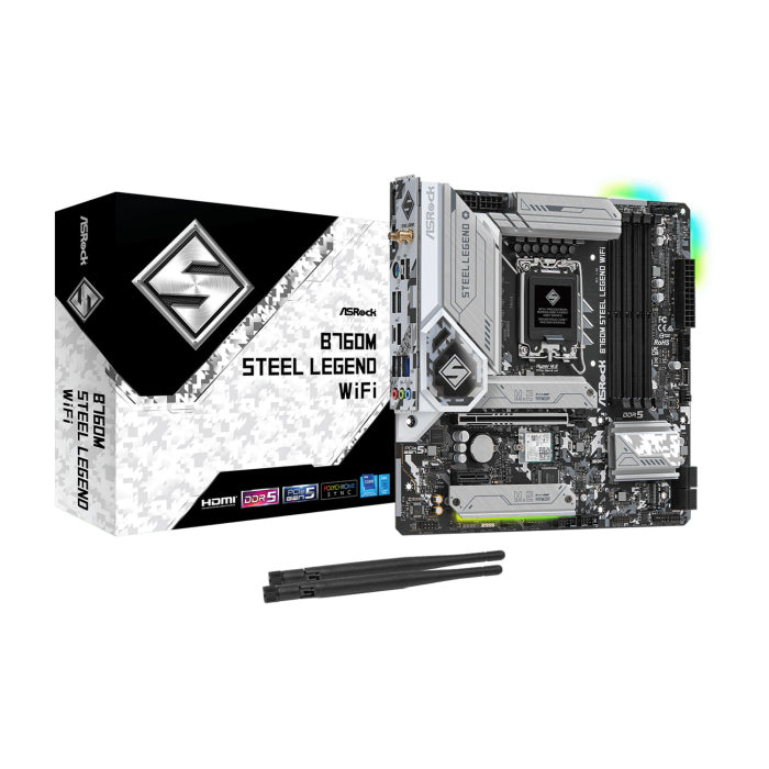 ASRock Intel B760M Steel Legend WIFI DDR5 Motherboard