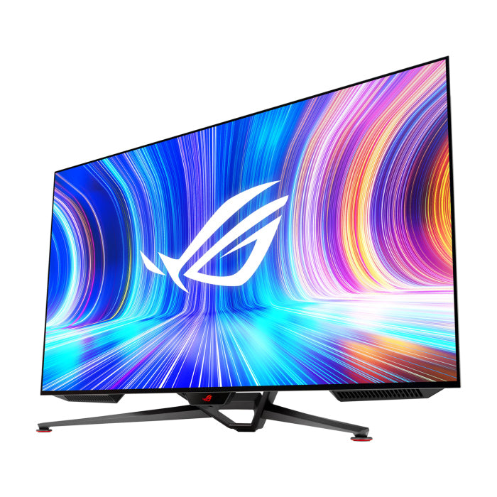 شاشة الألعاب Asus ROG Swift OLED، مقاس 41.5 بوصة بدقة 4K OLED، وسرعة 138 هرتز، وسرعة 0.1 مللي ثانية، وطلاء Micro-Texture مضاد للتوهج - PG42UQ 