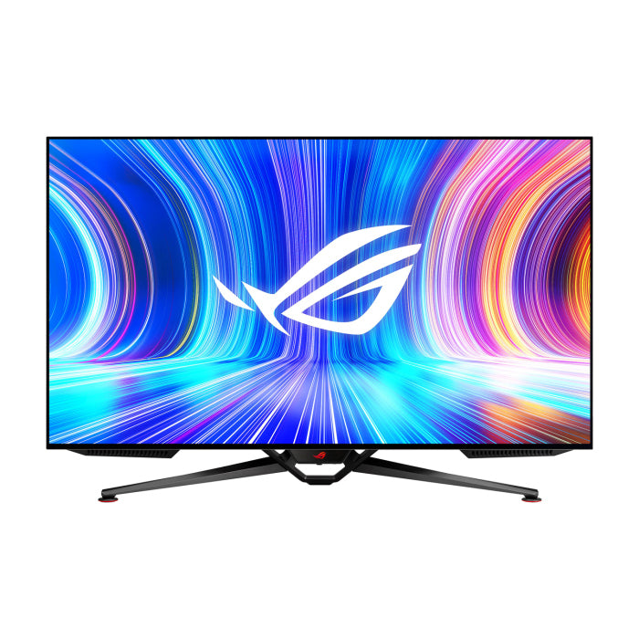 شاشة الألعاب Asus ROG Swift OLED، مقاس 41.5 بوصة بدقة 4K OLED، وسرعة 138 هرتز، وسرعة 0.1 مللي ثانية، وطلاء Micro-Texture مضاد للتوهج - PG42UQ 