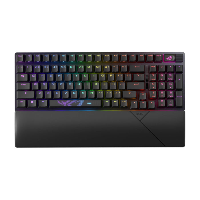 Asus X901 Rog Strix Scope II 96 Wireless RGB Mechanical Gaming KeyBoard NX Snow Switch Refined Linear - Black