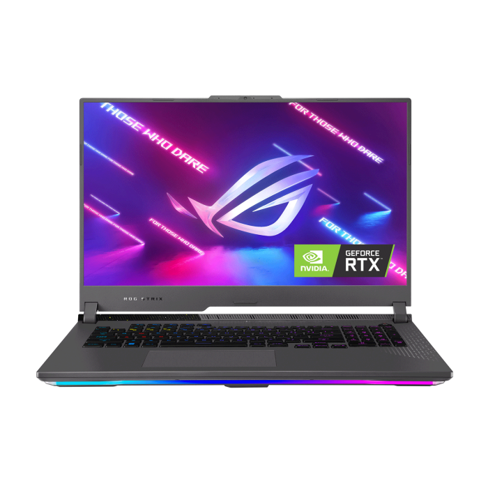 Asus ROG Strix G17 (G713PV-9161G) Gaming Laptop AMD Ryzan 9-7845HX Processor, 16GB RAM DDR5, 1TB 4.0 NVMe SSD, NVIDIA GeForce RTX 4060 GPU 8GB, 17.3” FHD (1920x1080) 144hz Display 4-Zone RGB Arabic / English Keyboard, Windows 11 Home