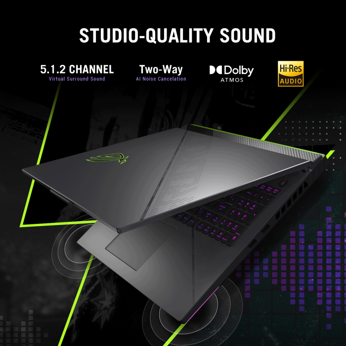 Asus ROG Strix G16 (G614JVR-I9161G) Gaming Laptop Intel Core i9-14900HX Processor, 16GB RAM DDR5, 1TB 4.0 NVMe M.2 SSD, NVIDIA GeForce RTX 4060 8GB VGA, 16” FHD+ 16:10 (1920 x 1200, WUXGA) 165hz, (Arabic / English Keyboard), Windows 11 Home