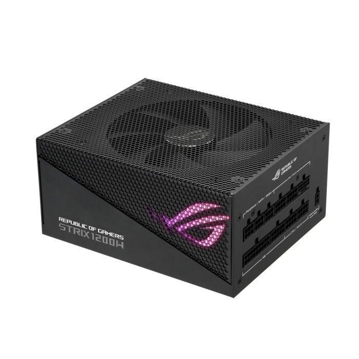 مزود طاقة Asus ROG STRIX 1200G Aura Edition Gold، معياري - أسود 