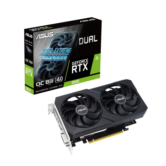 بطاقة رسوميات Asus Dual GeForce RTX 3050 OC Edition 8GB GDDR6 