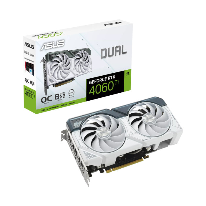 ASUS Dual GeForce RTX 4060 Ti White OC Edition 8GB Graphics Card