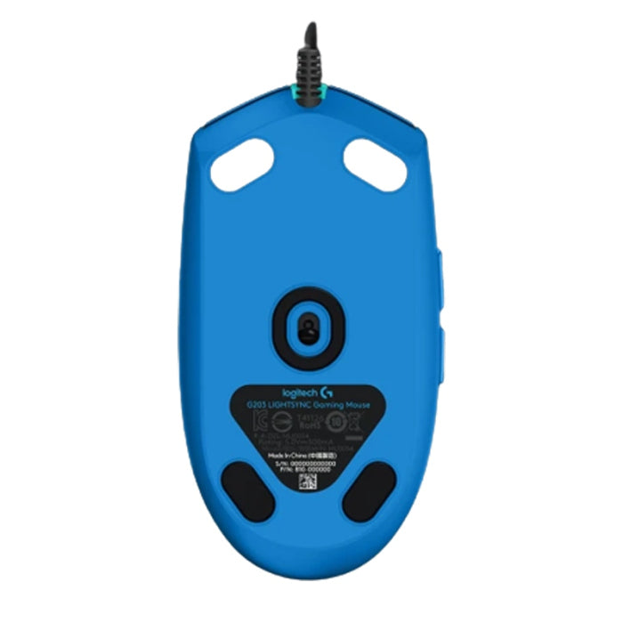 Logitech G203 Lightsync RGB Upto 8,000 DPI Wired Gaming Mouse - Blue