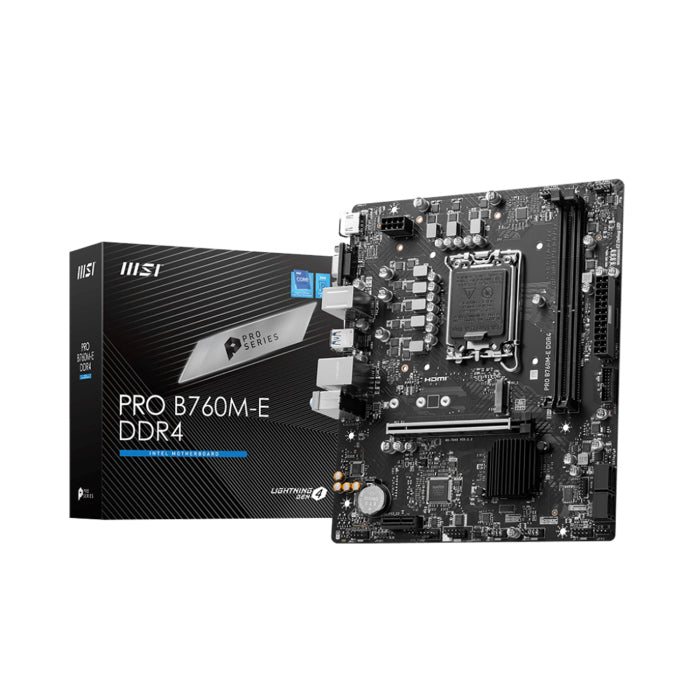 MSI Intel Pro B760M-E DDR4 Motherboard