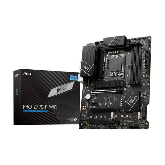 MSI Pro Z790-P Wifi DDR5 ATX Motherboard, LGA 1700 Socket, Intel Z790 Chipset, 2.5Gbps LAN, Wi-Fi 6E MotherBoard