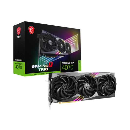 MSI GeForce RTX 4070 Gaming X Trio 12GB GDDR6X Graphics Card