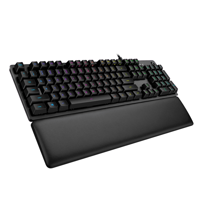 Logitech G513 Carbon Wired Mechanical Gaming Keyboard GX Blue Clicky - Black