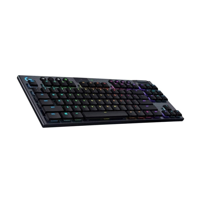 Logitech G915 Tenkeyless Light Speed Wireless RGB Mechanical Gaming KeyBoard GL Clicky Switch - Black