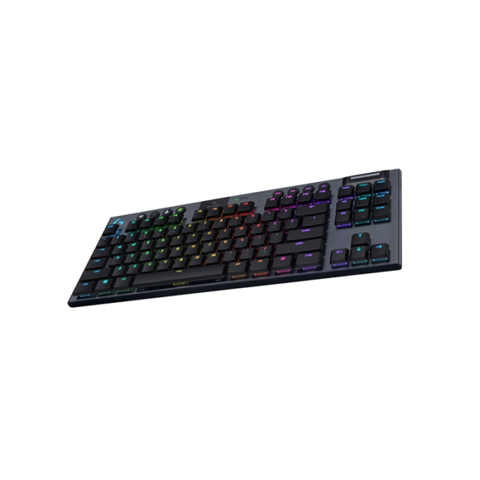 Logitech G915 Tenkeyless Light Speed Wireless RGB Mechanical Gaming KeyBoard GL Clicky Switch - Black