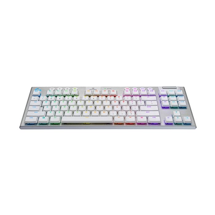 Logitech G915 Tenkeyless Light Speed Wireless RGB Mechanical Gaming KeyBoard GL Tactile Switch - White