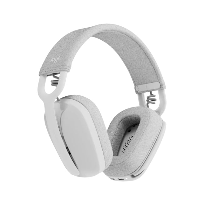 Logitech Zone Vibe 100 Wireless Bluetooth Headset With Noise-Cancelling Mic - Off White