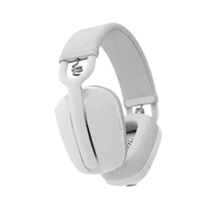 Logitech Zone Vibe 100 Wireless Bluetooth Headset With Noise-Cancelling Mic - Off White