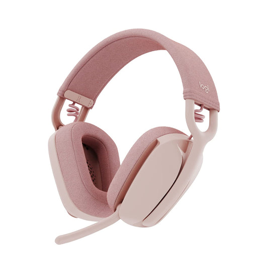 Logitech Zone Vibe 100 Wireless Bluetooth Headset With Noise-Cancelling Mic - Pink