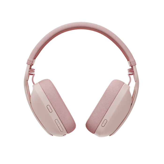 Logitech Zone Vibe 100 Wireless Bluetooth Headset With Noise-Cancelling Mic - Pink