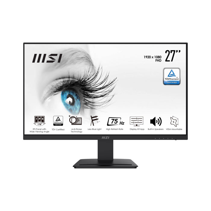 شاشة MSI 27 بوصة Pro Series IPS 75 هرتز 5 مللي ثانية FHD - MP273 