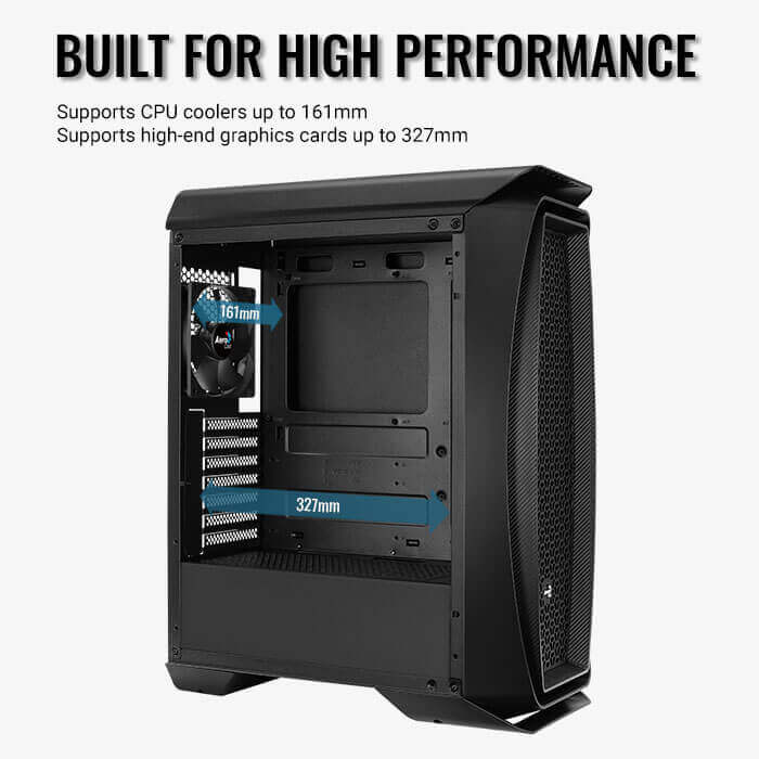 Aerocool Aero One Eclipse ARGB Mid Tower Case – Black