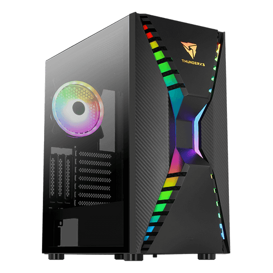 Aerocool Cronus ARGB Mid-Tower Gaming Case - Black