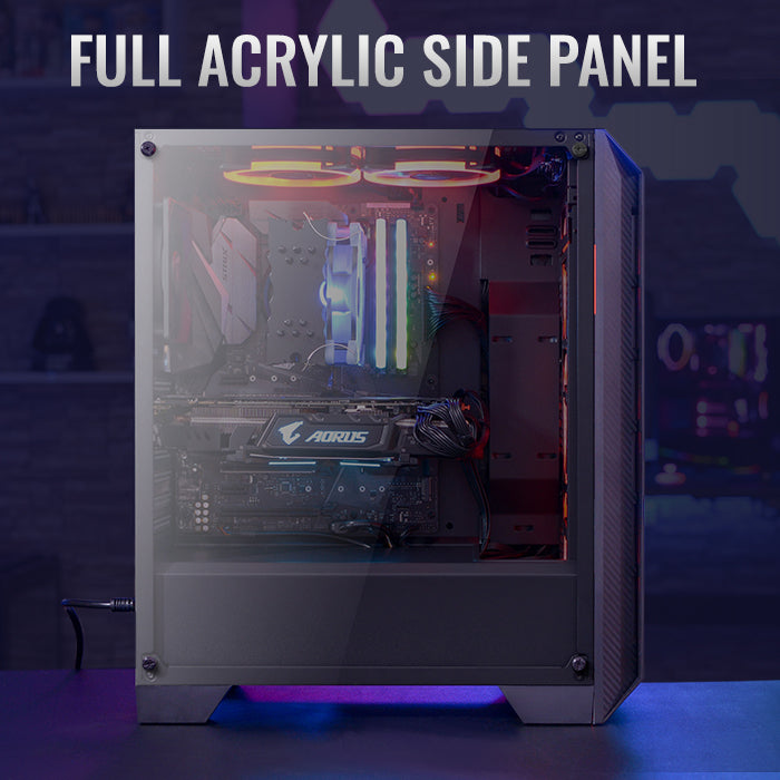 Aerocool Cylon Pro RGB Mid Tower Case - Black