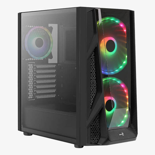 Aerocool Night Hawk Duo ARGB Mid Tower Case – Black