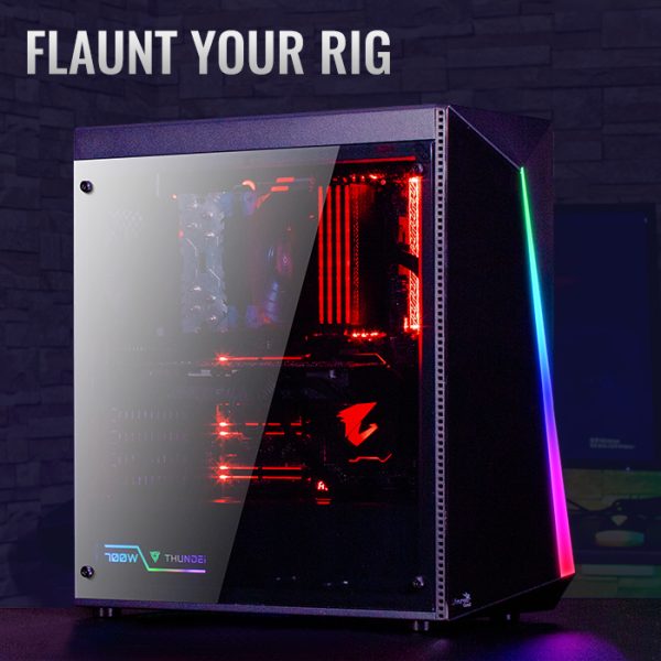 Aerocool Shard V2 RGB Mid Tower Case - Black