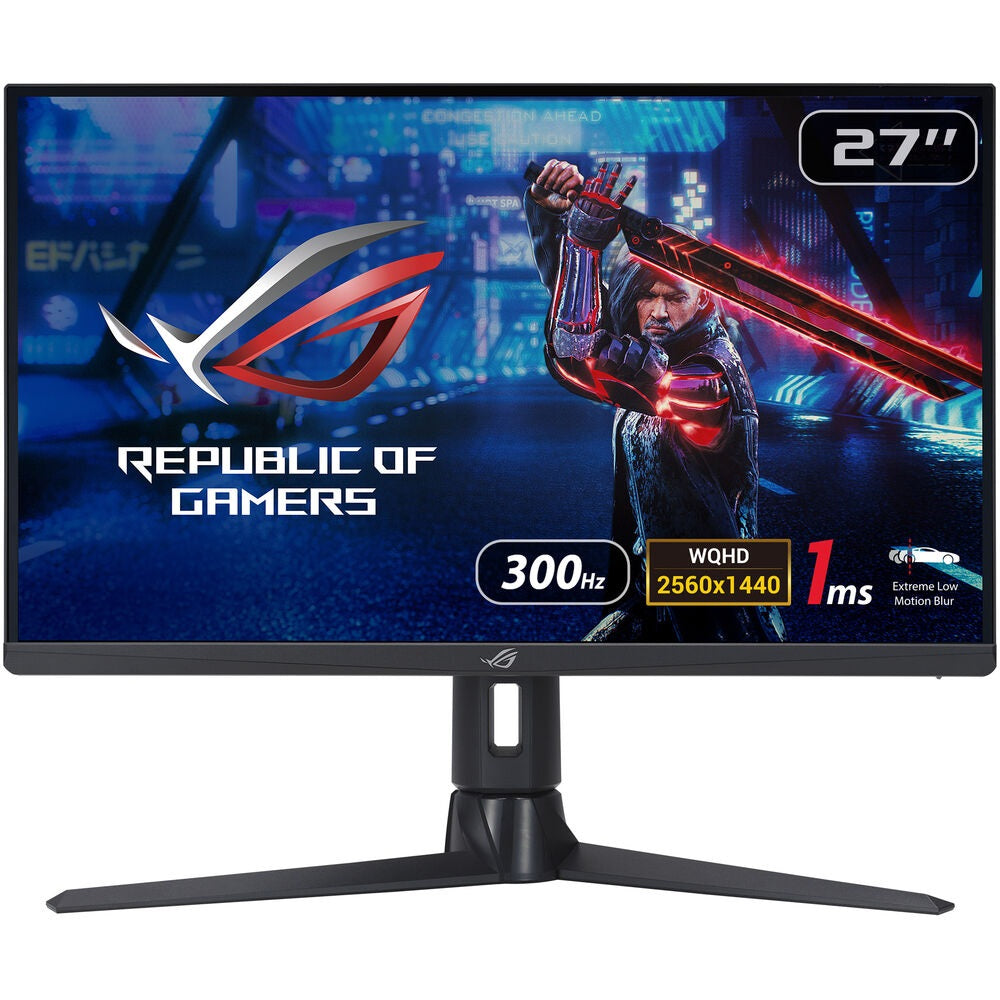 ASUS 27″ ROG Strix XG27AQMR 2K 300Hz 1ms IPS Gaming Monitor HDR600 Dual HDMI Rotatable