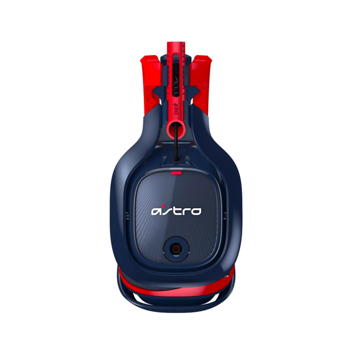 سماعة رأس سلكية للألعاب Astro Gaming A40 TR X-Edition لأجهزة الكمبيوتر الشخصية وأجهزة PS5 وXbox Series X|S وSwitch والأجهزة المحمولة أزرق/أحمر